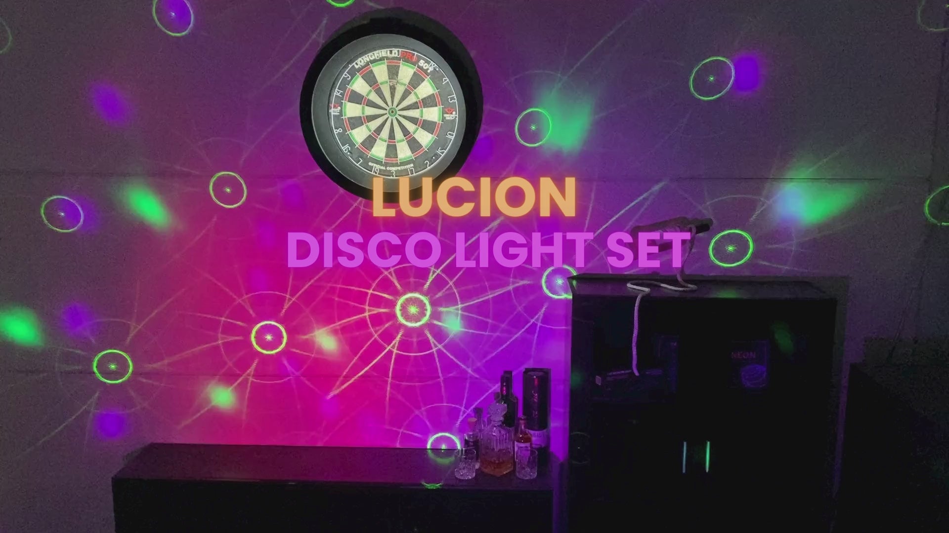 Lucion® Feestverlichtingset - Party laser en roterende discolamp