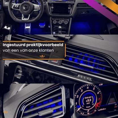 Brakel & Zwaan® Led strip auto - Auto interieur verlichting met afstandsbediening - Lucion Lights