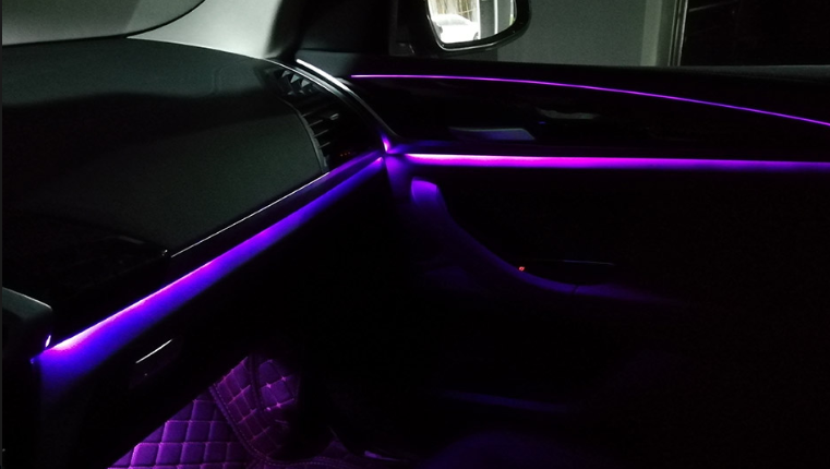 Auto led string paars